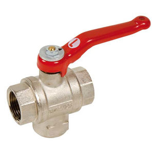 3-way valve / ball / lever / female