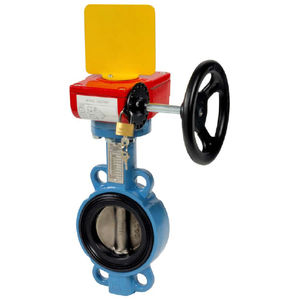 butterfly valve / with handwheel / for water / wafer