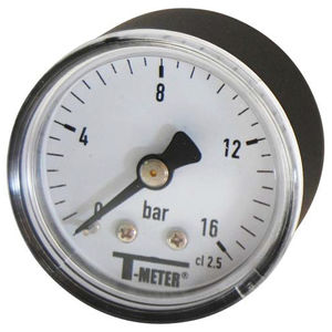 dry dial pressure gauge / Bourdon tube / process / with ABS housing