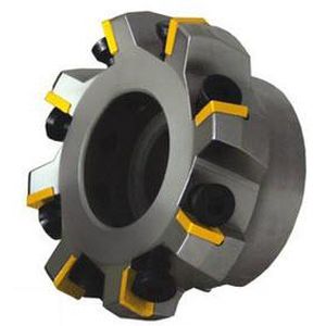 shell-end milling cutter / insert / face / 2-flute