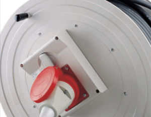 cable reel / self-retracting / transportable / corrosion-resistant