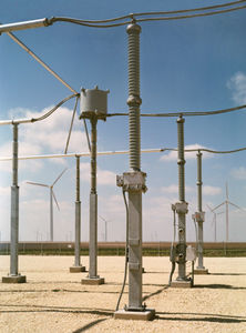 instrument transformer / column type / floor-standing / capacitor voltage