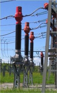 instrument transformer / immersed / oil-filled / floor-standing