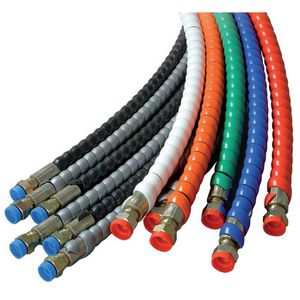 spiral sleeve / for cables / protection / polyethylene