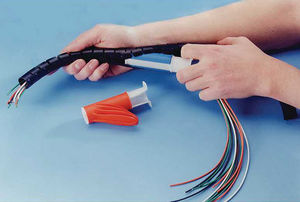 spiral sleeve / for cables / protection / polyethylene