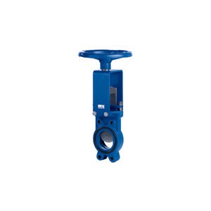 knife gate valve / with handwheel / for wastewater / cast iron