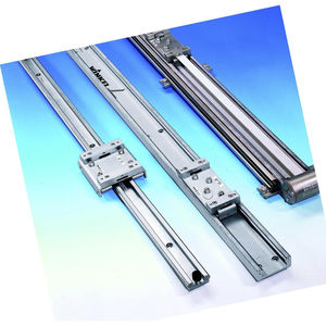 slide linear guide / aluminum / maintenance-free / profiled rail