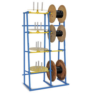 storage warehouse shelving / cable drum / steel / modular