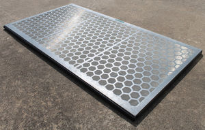 vibrating screener / solid/liquid / perforated plate