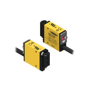 rectangular photoelectric sensor / infrared / fiber optic / digital