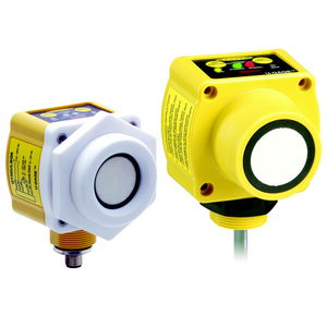 ultrasonic proximity sensor / rectangular / chemical-resistant