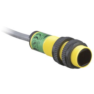 retroreflective photoelectric sensor / cylindrical / laser / waterproof