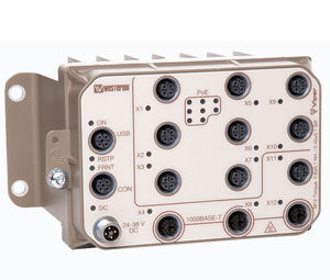 managed ethernet switch / 12 ports / PoE / industrial