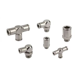 screw-in fitting / straight / 90° angle / T