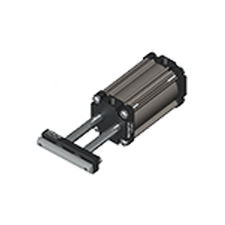 linear actuator / pneumatic / double-rod / double-acting