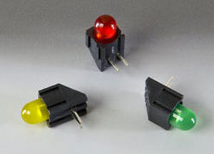 colored LED / round / right-angle