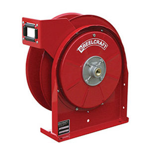 hose reel / self-retracting / with mounting bracket / grease