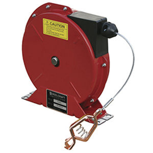 grounding reel / self-retracting / with mounting bracket / corrosion-resistant