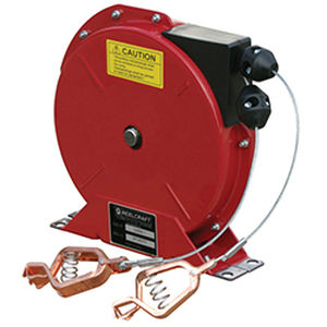 grounding reel / self-retracting / with mounting bracket / corrosion-resistant