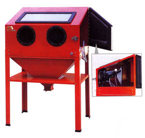 pressure blast cabinet / manual / for heavy-duty applications
