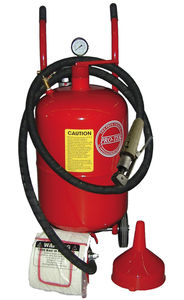 pressure sandblasting machine / manual / mobile
