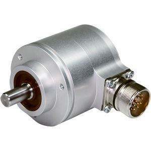absolute rotary encoder / magnetic / with SSI interface / flange