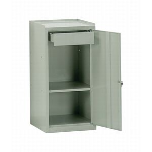 storage cabinet / floor-mounted / with swing doors / with drawer