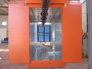 curing oven / conveyor / electric / powder coating