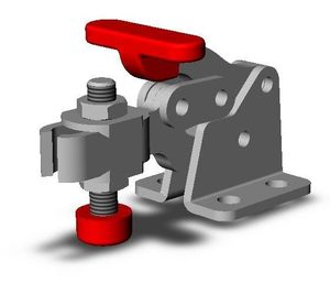 horizontal toggle clamp / stainless steel / compact / hold-down