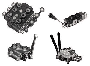 spool hydraulic directional control valve / lever-operated / pressure-compensated