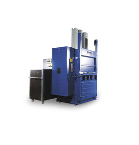 vertical baling press / front-loading / foam / for plastics