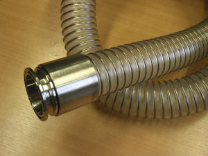 foodstuffs hose / for the food industry / silicone / PU
