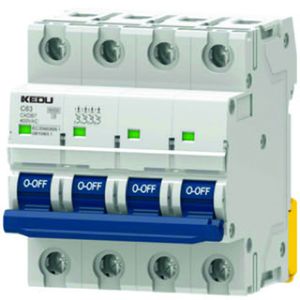 thermal-magnetic circuit breaker / 4-pole / miniature / DIN rail