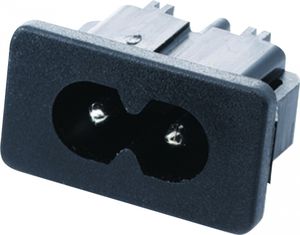 electrical power supply connector / female / thermoplastic