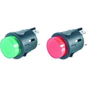touch push-button switch / multipole / illuminated / electromechanical