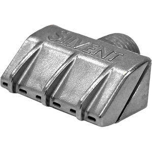 blow-off nozzle / air / flat spray / stainless steel
