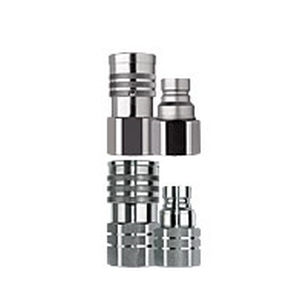 screw-in fitting / straight / hydraulic / non-spill