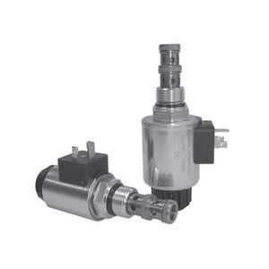 spool hydraulic directional control valve / solenoid-operated / 3/2-way / cartridge
