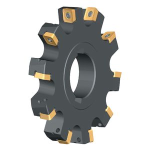 interlocked side milling cutter / indexable insert / slot