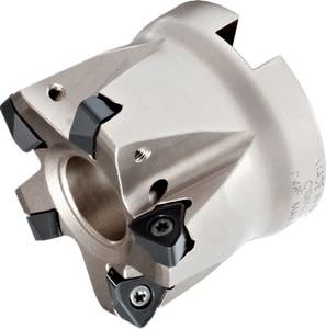 shell-end milling cutter / insert / profiling / plunge