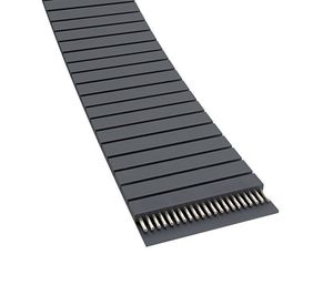 flat transmission belt / polyurethane-coated