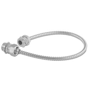 spiral sleeve / for cables / for electrical cables / stainless steel