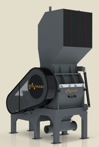 mill with grindstones / horizontal / copper / for plastics