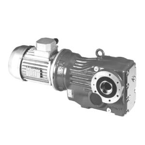 bevel gear reducer / orthogonal / hollow-shaft / motor