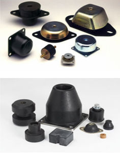 conical anti-vibration mount / rubber / for engines