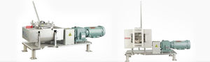 conical screw mixer / batch / solid/liquid / horizontal