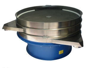 circular vibrating screener / for liquids / stainless steel