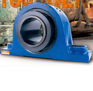 housed bearing unit / solid-block / spherical roller / steel
