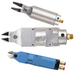 pneumatic shear / for metal sheets / strap / hand-held