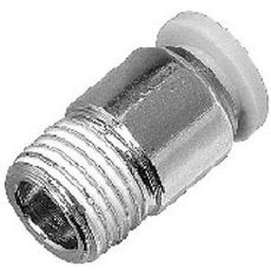 threaded fitting / straight / pneumatic / female